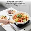YASHE 20cm Non Stick Frying Pan with Granite Coating for Eggs, Pancakes and Bacon, Induction Friendly, Easy to Clean, PFOA Free with Anti-Calorie Handle - Image 7
