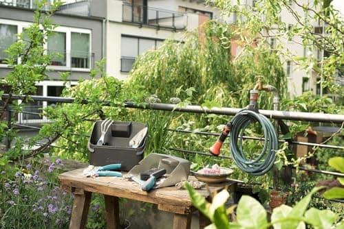 Gardena 7.5 m Spiral Hose for Balconies and Patios: Garden Hose with Integrated Hose Holder, 9 mm Hose Diameter, Original Gardena System Parts and Sprayer (18411-20) - Image 6