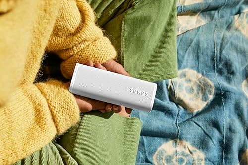 Sonos Roam 2 | Enceinte Nomade légère et étanche avec Bluetooth, Wi-FI, 10 Heures d'autonomie et contrôle Vocal pour la Maison et l'extérieur - Blanc - Image 8