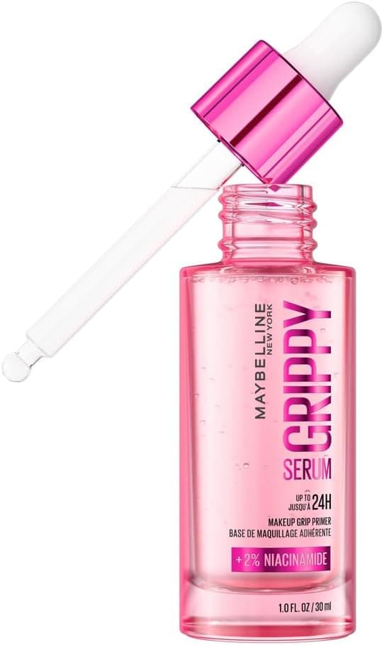 MAYBELLINE NEW YORK - Grippy Serum - Base De Teint Perfectrice - Fixe Le Maquillage Pendant 24H - Texture Ultra-Fondante - Enrichie En Niacinamide & Aloe Vera - Technologie Serum-To-Grip - 30 ml - Image 1