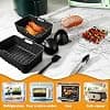 Silicone Air Fryer Mould for Ninja AF400EU AF300EU 7.6L-9.5L, Air Fryer Ninja Accessory, Ninja Double Stack XL Air Fryer Accessories with Air Fryer Grill, Cake Mould - Image 7
