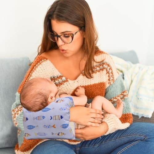 Comfy Cradle Coussin d'allaitement | Coussin d'allaitement anti-crachats | Oreiller d'allaitement doux confortable lavable avec trou pour les bras pour allaitement, voyage, maman, - Image 4