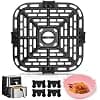 Air Fryer Pan for Instant Pot Vortex Plus 6 in 1 Air Fryer Oven 4 Liter 18.5 x 18.3 cm Air Fryer Replacement Parts Food Grade Air Fryer - Image 3