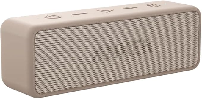 Soundcore Anker 2 Portable Bluetooth Speaker with 12W Stereo Sound, BassUp, IPX7 Waterproof, 24 Hour Playback, Wireless Stereo Pairing, for Home, Outdoor and Travel - Image 1