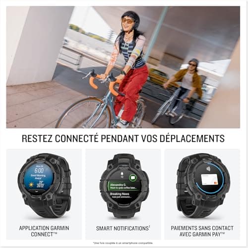 Garmin Instinct 3.45 mm, AMOLED, Black Bezel with Black Band - Image 6