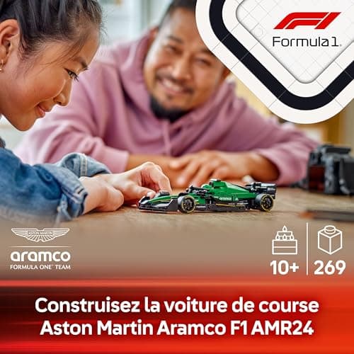 LEGO Speed Champions Voiture F1 Aston Martin Aramco AMR24 - Jeu de Construction avec Voiture de Course - Minifigurine Collector de Pilote de Formule 1 - Cadeau pour garçons et Filles dès 10 Ans 77245 - Image 4