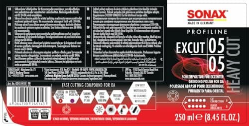 SONAX PROFILINE ExCut 05-05 (250 ml) pâte abrasive pour polisseuses excentriques avec finition brillante pour peinture rayée | Réf: 02451410 - Image 4