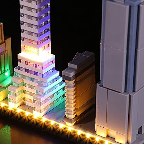 BrickBling LED Lighting for Lego Collectible Kit 21028 New York (Includes Lights Only) - Image 6