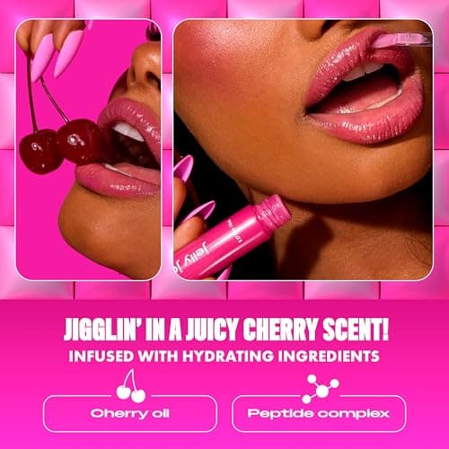 NYX Professional Makeup Jelly Job - High Gloss - Smoothing Effect - Comfortable Feel - Visibly Hydrated Lips - Cherry Scent - Honey, It's Jelly 05 - Image 7