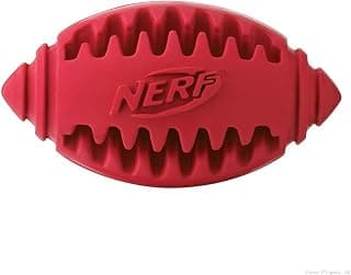 Nerf Dog Jouet de Dentition de Football, Taille M, Couleurs Assorties