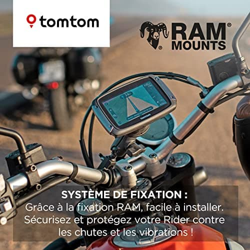 TomTom GPS Moto RIDER 500 - 4,3 pouces Cartographie Europe 49, Traffic, Zones de Danger, Appel Mains-Libres, Compatible Siri et Google Now - Image 7