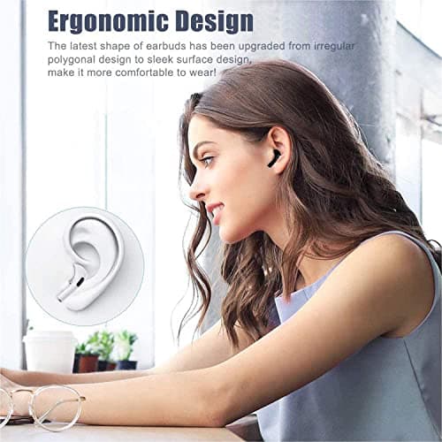 Wireless Bluetooth Headphones, Bluetooth 5.3 Headphones with 4 ENC Noise Reduction Mic LED Screen HiFi Stereo Sound 42H Playtime IP6 Waterproof Sport Headset Touch Control for iOS Android - Image 7