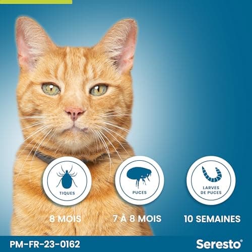 Seresto Cat Collar - Cat Flea & Tick Protection - Seresto Cat Collar with Long Lasting Protection for 7-8 Months - Grey - Image 6