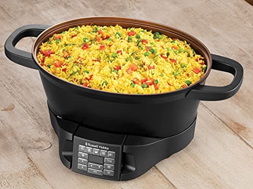 Russell Hobbs Electric Slow Cooker [8 in 1 Versatile] Good to Go (Roast, Slow Cook, Steam, Vacuum, Boil, Rice Cooker, 6.5L, Energy Saving, Removable Control) 28270-56 - Image 4