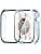 Diruite 2 Pieces Case for Apple Watch SE 3/2/1/Series 6 5 4 40 mm Hard PC Material Ultra Thin Tempered Glass Screen Case, Colour, 40 mm - Image 2