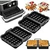 2 Pieces Air Fryer Ninja, Reusable Silicone Air Fryer Mould Accessories For Cosori Air Fryer 10L Twinfry & Ninja Af500EU, Belgian Waffles, Air Fryer Waffles Accessories - Image 2
