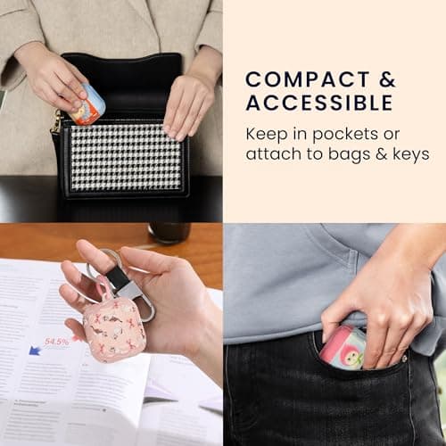 kwmobile In-Ear Earphone Case for Apple Airpods Pro 2 / Pro 1 Case with Carabiner - Earphone Cover - Fishing Cat - Image 6