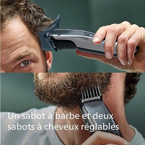 Philips Series 5000 - Electric Beard Trimmer with Beard and Hair Combs, Cutting Guide System, 40 Adjustable Cutting Heights, 90 Min Runtime and 1 Hour Charge (Model BT5515/75) - Image 5