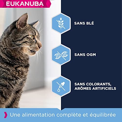 EUKANUBA - Sterilized or Overweight Cat Premium Dry Food – Adult, Senior – Complete and Balanced Food - Rich in Rice - Fresh Chicken – Non-GMO, Wheat Free - Resealable Bag – 2kg - Image 4