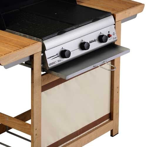 Campingaz Adelaide 3 Woody L Gas Barbecue, 3 BBQ Gas Burners, Power 14 kW, Steel Grill and Griddle, 2 Side Shelves - Image 6