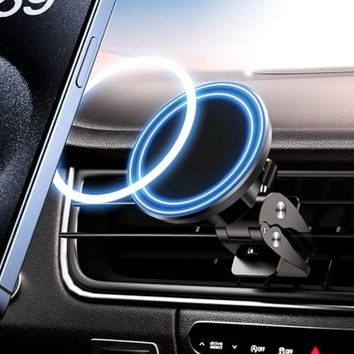 BHHB Magsafe Mobile Phone Holder with 16 Powerful Magnets for Car Ventilation, 360° Rotating, Suitable for iPhone 16, 15, 14, 13, 12 Pro Max, Samsung Huawei Other Mobile Phones - Image 8