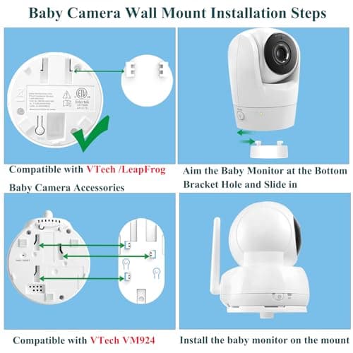 Baby Monitor Stand for Vtech VM924/901/928HD/7766/7764/5766HD/5764HD/5755/5263/5754HD, For Leapfrog LF930HD/LF2936/LF925/LF915/LF920 - Image 4