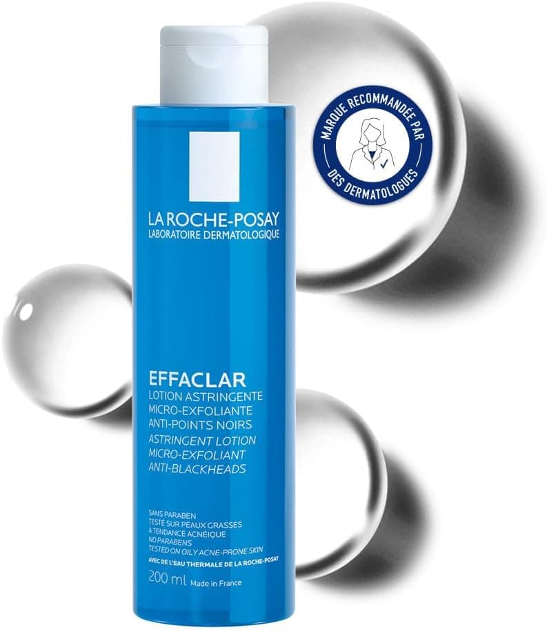 La Roche-Posay - Effaclar - Lotion visage Astringente Micro-Exfoliante - Enrichie en Acide Salicylique et LHA - Resserre les pores - Peaux grasses, sensibles à tendance acnéique - Hypoallergénique - Image 1