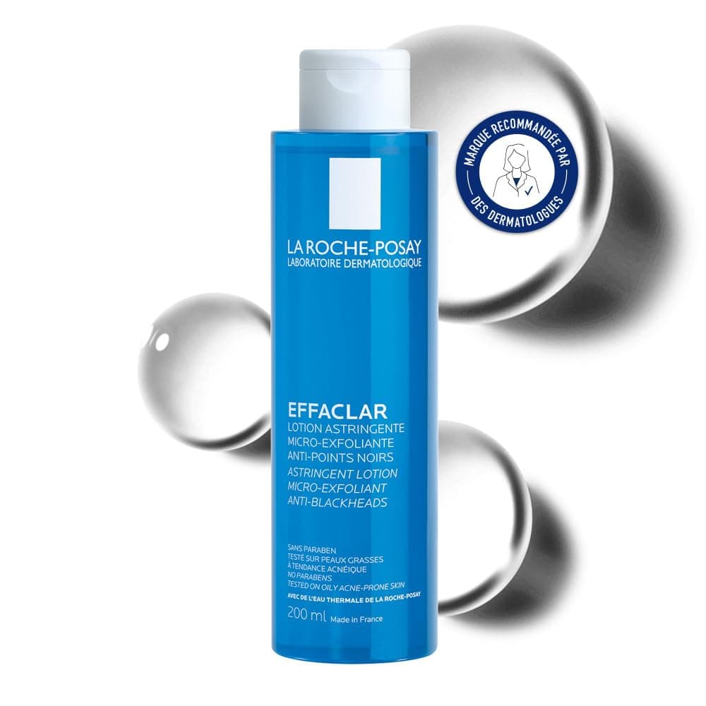 La Roche-Posay - Effaclar - Astringent Micro-Exfoliating Face Lotion - Enriched with Salicylic Acid and LHA - Tightens pores - Oily skin, sensitive to acne prone - Hypoallergenic - Image 1