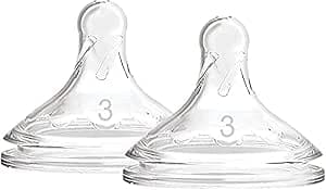 Dr. Brown's Options +, Wide Mouth Silicone Nipple Level 3, +6 Months