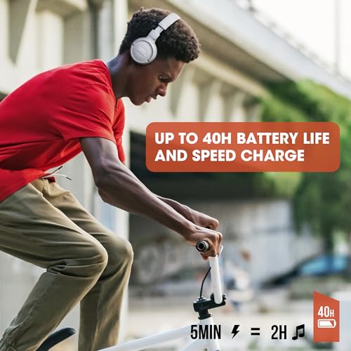 JBL TUNE 510BT - Wireless On-Ear Headphones - Equipped with Bluetooth Technology - Multi-Point Connection - Lightweight, Comfortable and Foldable - Up to 40 Hours of Listening - Black - Image 4