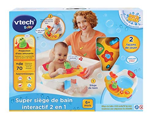 VTech - Super Seat 2 in 1 Baby First Age, Bath Toy, 80-515405, Multicoloured, FR Version - Image 5