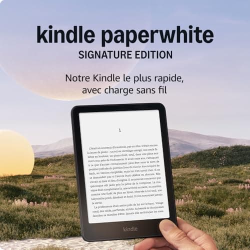 All-new Amazon Kindle Paperwhite Signature Edition (32 GB) – Our fastest Kindle with an auto-adjusting front light, wireless charging and weeks of battery life – Black metallic - Image 3