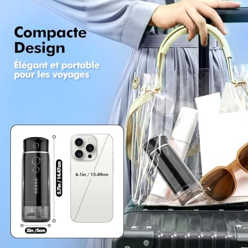 Viaggio Dental Irrigator Jet: Oral Irrigator with 5 Modes, 180 ml Water Tank, IPX7 Waterproof Electric Tooth Cleaner, with 6 Tips for Gums Orthodonti Dental Appliances - Image 6