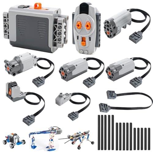 Technik Power Functions Servo Motor Function Kit 25 Pieces, Technik Motor Kit, Battery Box, Electric Motor Toy, Power Technik Function Kit Compatible with Lego Technic - Image 2