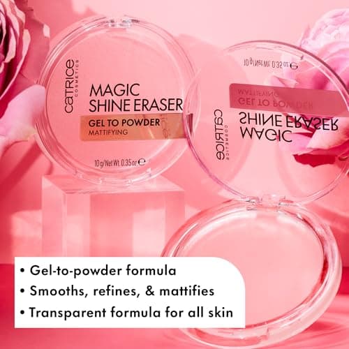 Catrice Cosmetics Magic Shine Eraser Gel To Powder Gel en Poudre Matifiant, Matifiant, Resserrement des Pores, Résultat Instantané, Naturel, Mat (10 g) - Image 4