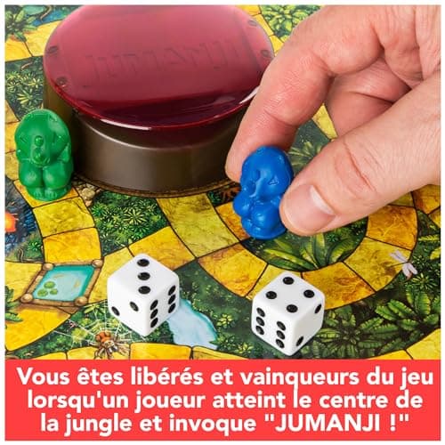 Jumanji - Jumanji Retro - Jeu de Société Famille - Jeu De Plateau avec Nombreux Défis - Ambiance du Film - Version Française - Jouet Enfant 8 Ans et + - Image 5