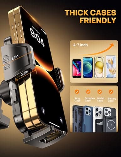 2024 Car CD Phone Holder, Stable Car Phone Holder, CD Slot, Car Mobile Phone Mounts, 360° Rotatable Universal for iPhone Samsung Smartphones - Image 6
