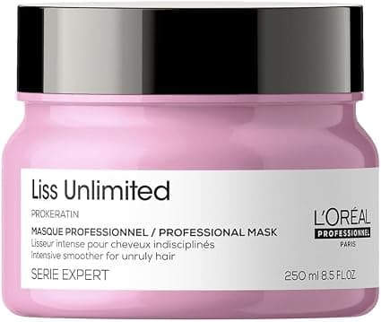 L'Oreal Professionnel Smoothing Mask for Unruly and Unruly Hair - Liss Unlimited - Facilitates Smoothing - Moisturises & Protects - Soft, Flexible & Light Hair - 250 ml - Image 1