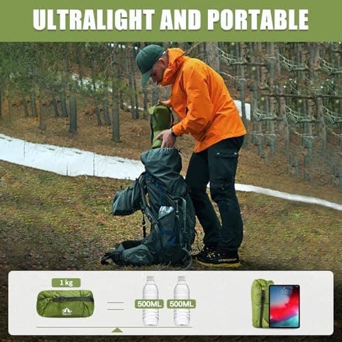 Night Cat Ultra Light Tent: 1 Person Waterproof Lightweight Hiking Tent for Camping Trekking Easy Assembly - Image 3