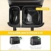 YINGRACE Air Fryer Accessories for Philips Airfryer Dual Basket 3000 Series NA350, 5000 Series NA550, 8 Pieces with Silicone Mould, Rack, Bread Mould, Muffin Pan - Image 3
