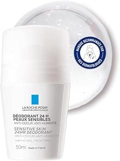 La Roche-Posay La Roche-Posay, Déodorant Physiologique Bille Efficacité 24H, Composition Sans Alcool Enrichi en Perlite Ultra-Absorbante, Adapté aux Peaux Sensibles, 50 ml