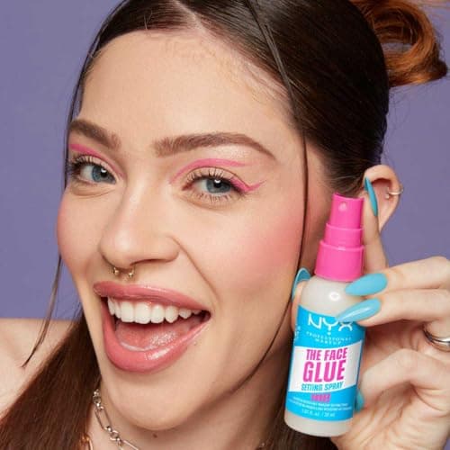 NYX Professional Makeup - Makeup Fixing Spray - Transfer Resistant and Waterproof - Long-Lasting 24H - Vegan Formula - The Face Glue Setting Spray - 60ml - Image 7