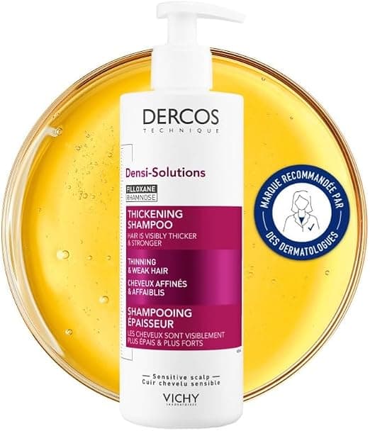 Vichy, Dercos, Densi-Solutions, Thickening Shampoo, Thinning & Weakened Hair, Revitalizes and Strengthens Hair at the Roots, Against Hair Loss, 250 ml - Image 1