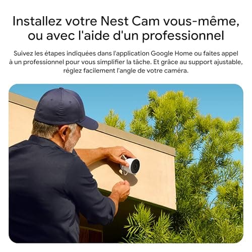 Google Nest Cam Outdoor (Wired, 2nd Gen) - Outdoor Security Camera with 2K Video - Works with Google Home - Snow - Image 8