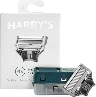 Harry's German 5-Klingen-Patronen für Rasierer, Nachfüllpackung, Präzisionstrimmer, Flex HI, Pack of 4