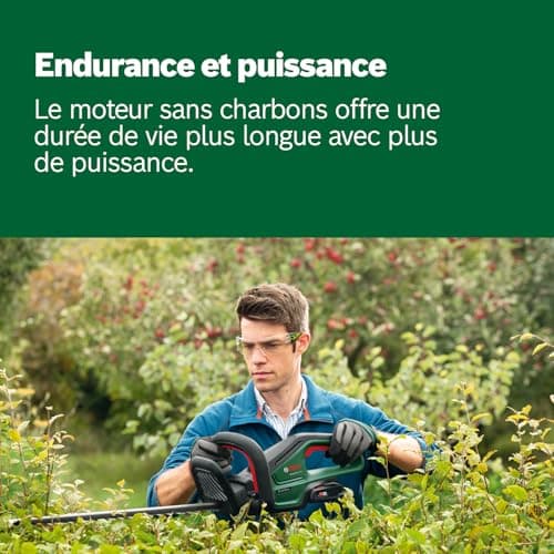 Bosch Cordless Hedge Trimmer - UniversalHedgeCut 18V-50 (1 x 2.5 Ah Battery, 18V System, Blade Length 50 cm, Delivered in a Cardboard Box) - Image 6
