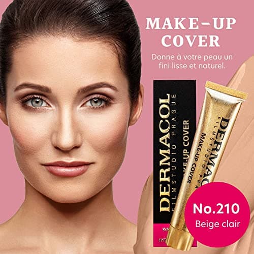 Dermacol DC Full Coverage Foundation Foundation | Waterproof Concealer Base SPF 30 | Liquid Makeup | Tattoo Camouflage, Scars, Acne, Skin Spot | Light Beige (210) - 30 g - Image 5