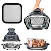 Magnetic Anti-Splash Grill Accessories for Ninja CRISPi Portable Oil-Free Fryer, 3.8L, 4-in-1 FN101EUGY,Anti Splash Grid for Airfryer, Silicone Protection for Air Fryer - Image 2