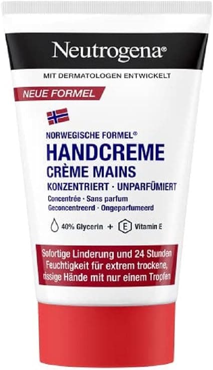 Neutrogena norwegische Form konzentrierte unparfumümierte Handcreme für extrem trockene, rissige Hände, 50 ml Cream - Image 1