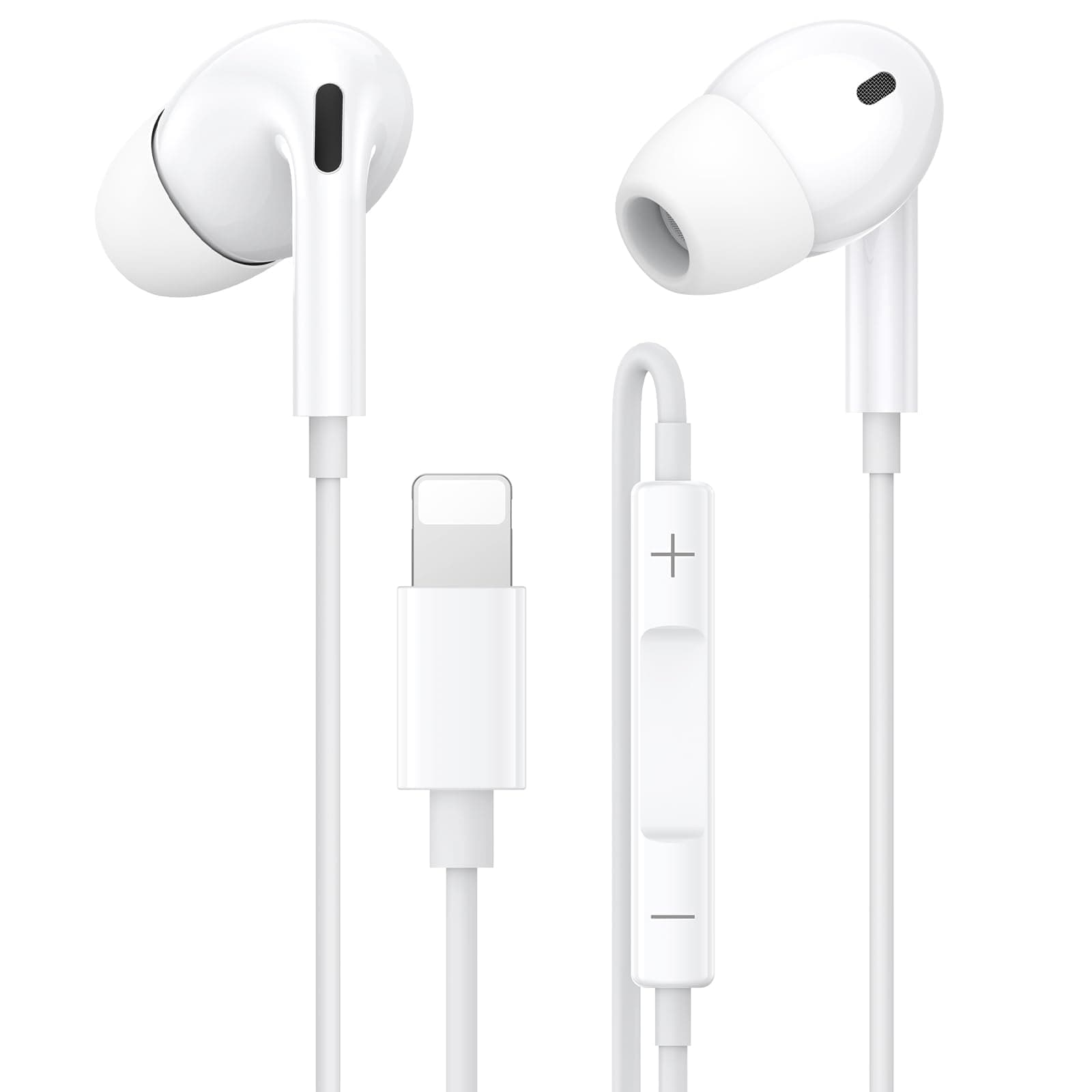 Wired Earphones for iPhone, [MFi Certified] HiFi Stereo Noise Cancelling Headphones, In-Ear Earbuds with Mic and Volume Control for iPhone 14/14 Pro/13/12/11/XR/XS/X/8/7/SE - Image 1
